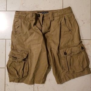 American Eagle Mens Khaki Cargo Shorts
